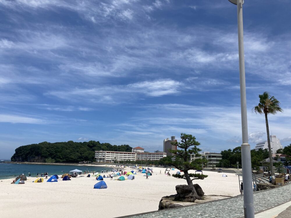 南紀白浜の白良浜海岸
