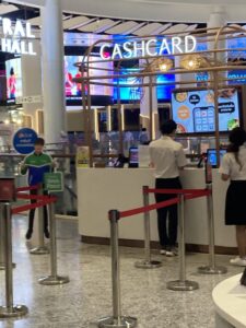 バンコクのフードコートの食券売り場