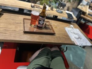 羽田空港足湯カフェ＆ボディケア Luckの足湯の様子