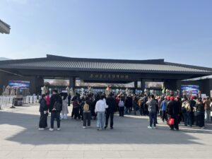 兵馬俑入口の混雑の様子