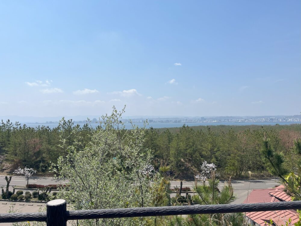 烏島展望台からみる鹿児島市街