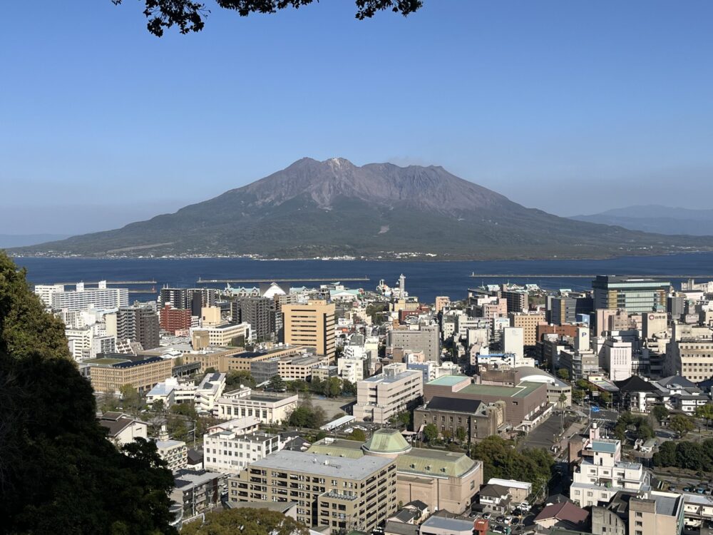 鹿児島　城山公園展望台からの桜島