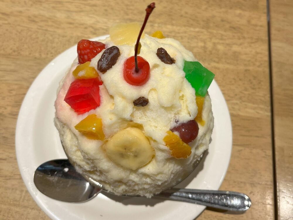 しろくまの天文館むじゃき本店のしろくまベビーサイズ