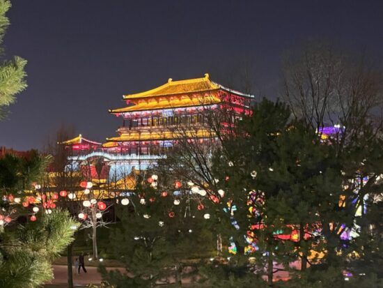 西安芙蓉園の夜景