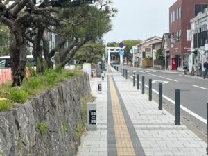 唐津の風情ある街並み