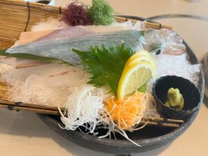 唐津の玄洋のイカの生き作り