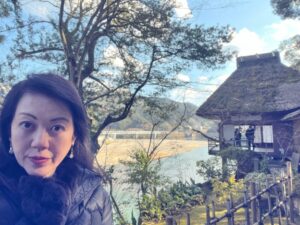 臥龍山荘の様子