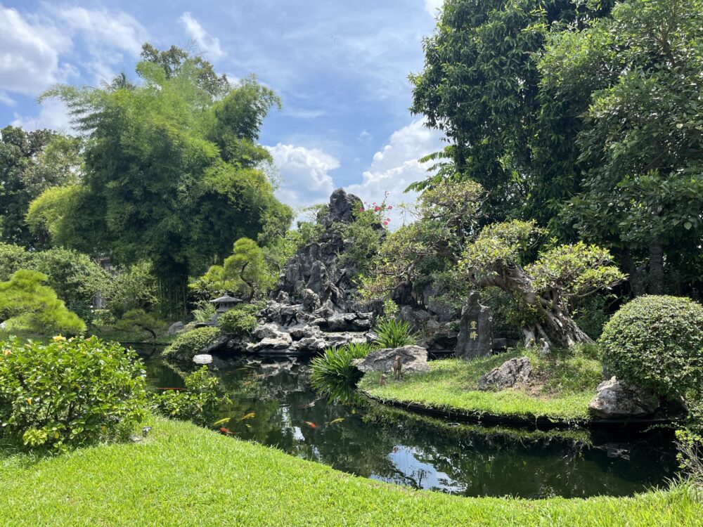 ティエンムー寺の庭園