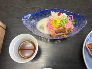 中津で鱧を食べれる店の瑠璃京の鱧そうめん
