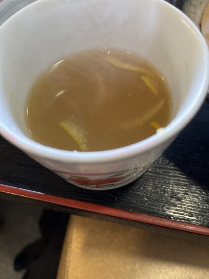 千里蕎麦の蕎麦湯
senri-sobayu
