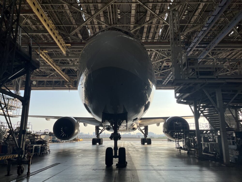 機体工場のB777