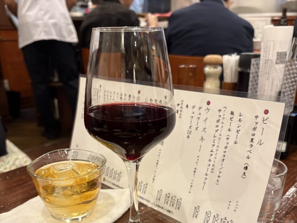 牛たん料理閣の宮城ワインと宮城ウイスキー