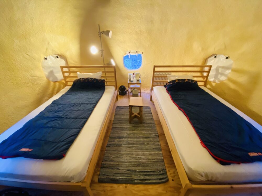 DOAI VILLAGEのドーム型テント。冬でも暖かく快適なグランピング体験。