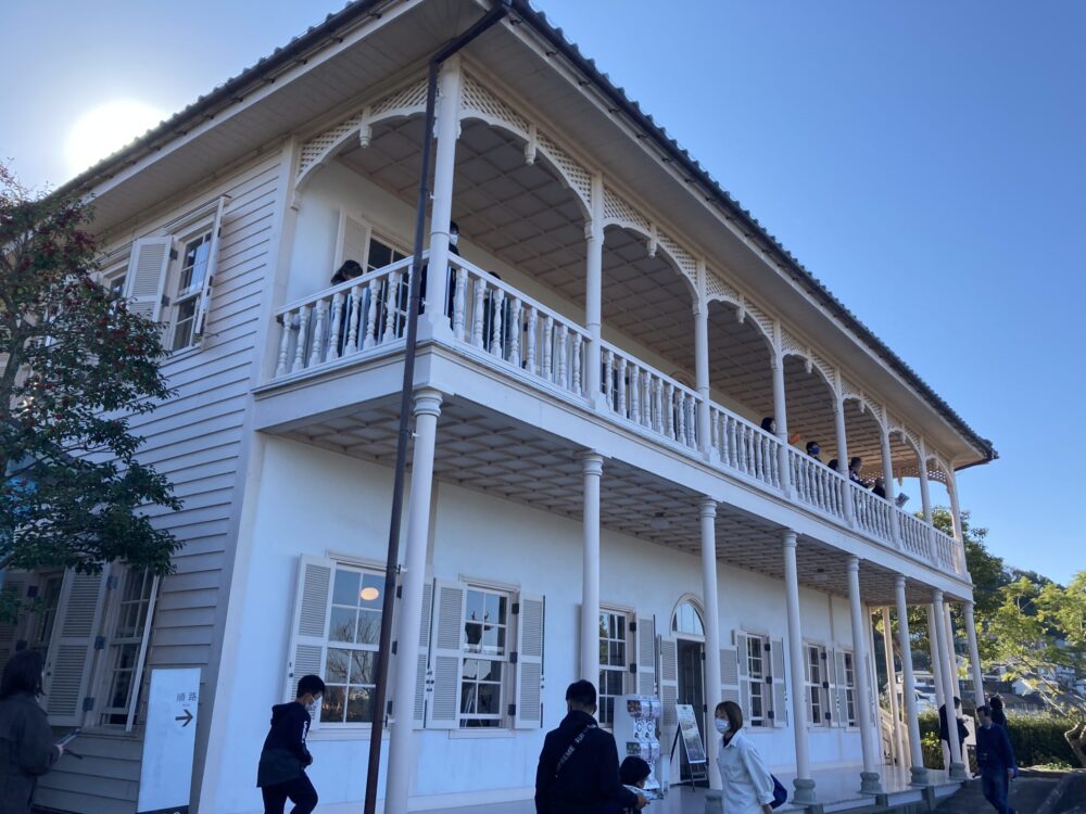 長崎港を見下ろすグラバー園内にある洋館