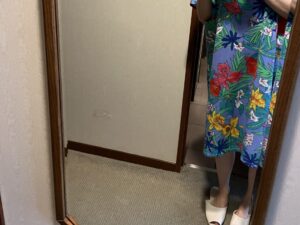 屋久島いわさきホテルの部屋着（ムームー）