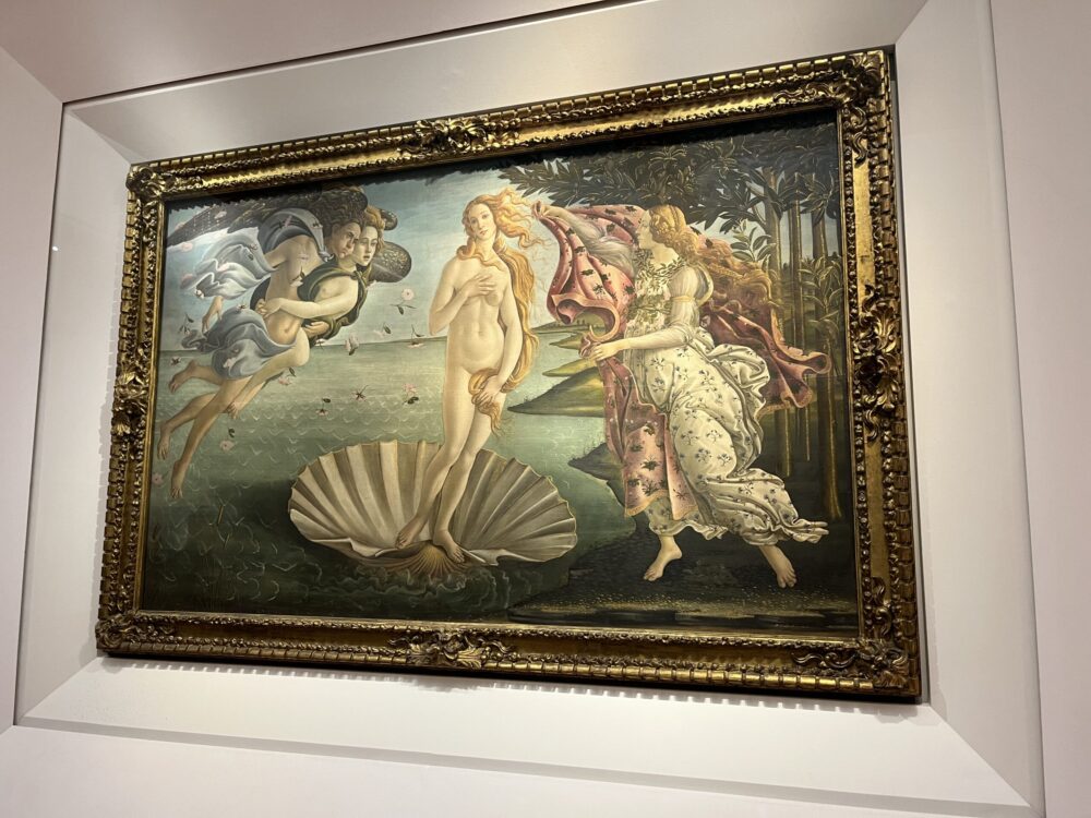 ウフィツィ美術館の至宝、ボッティチェリの「ヴィーナスの誕生