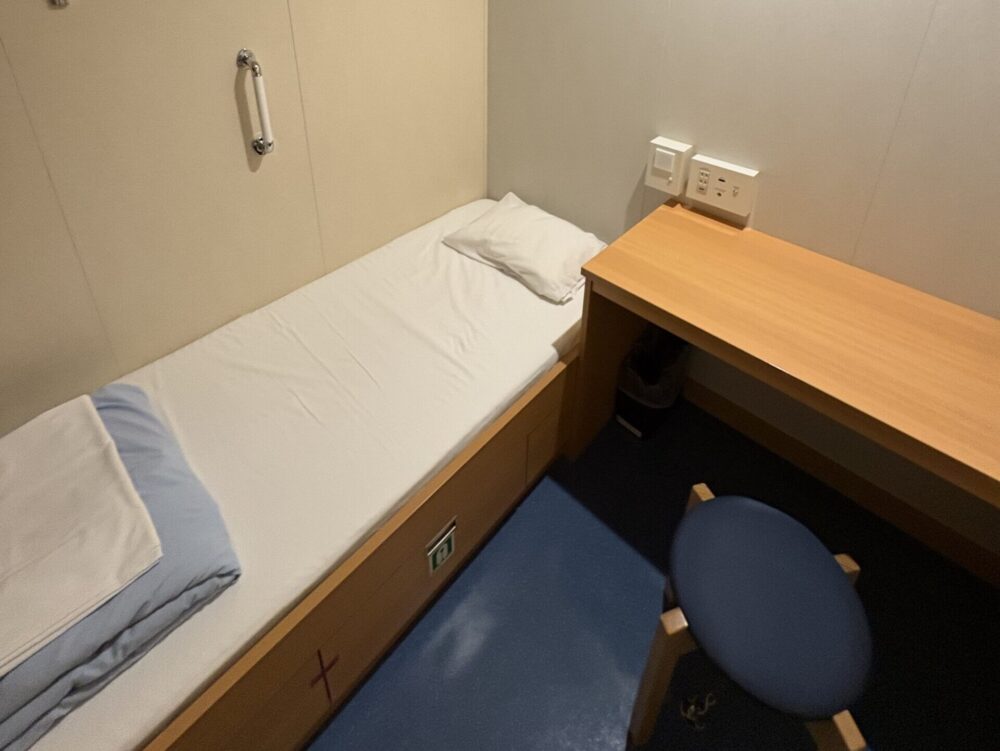 東京九州フェリーはまゆうツーリストS客室 半個室タイプの部屋