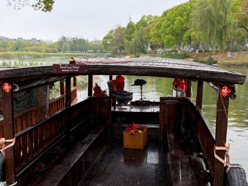朱家角駅からの船