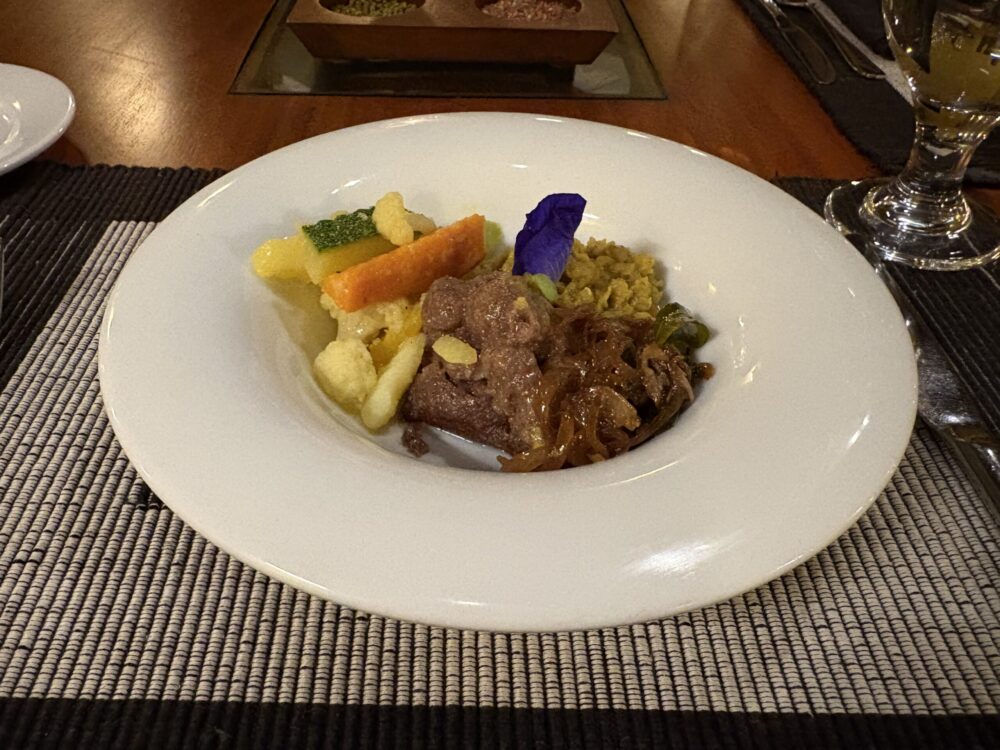 アーユルヴェーダパビリオンの夕食