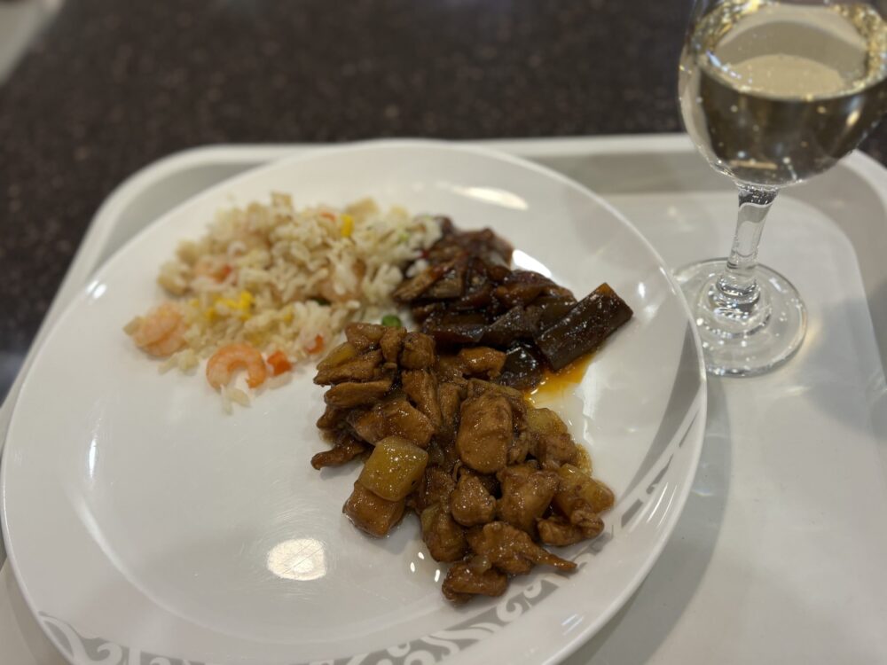 上海虹橋空港VIP Lounge V02で実際に食べた料理
