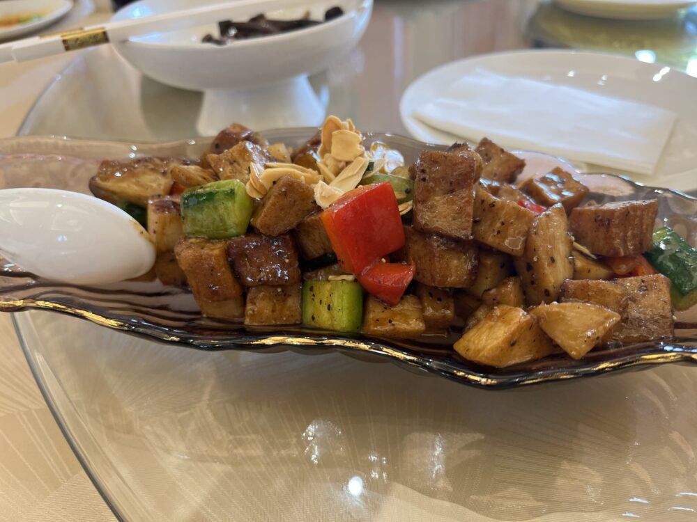 豆腐と野菜を使った西安の精進料理