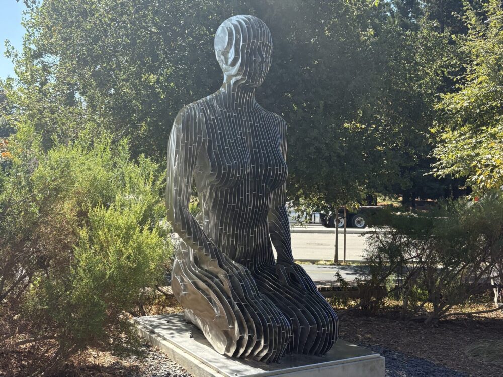 Google Visitor Experienceの人型アート作品「Quantum Meditation II」