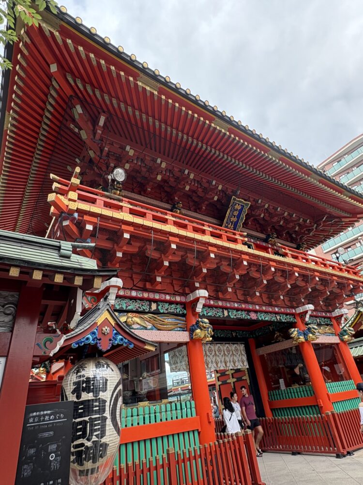 神田明神の随神門。VIVANT聖地巡礼で訪れた