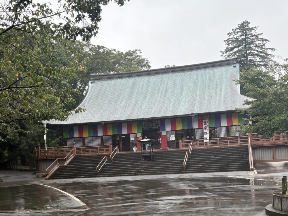 雨の日の川越・喜多院の境内