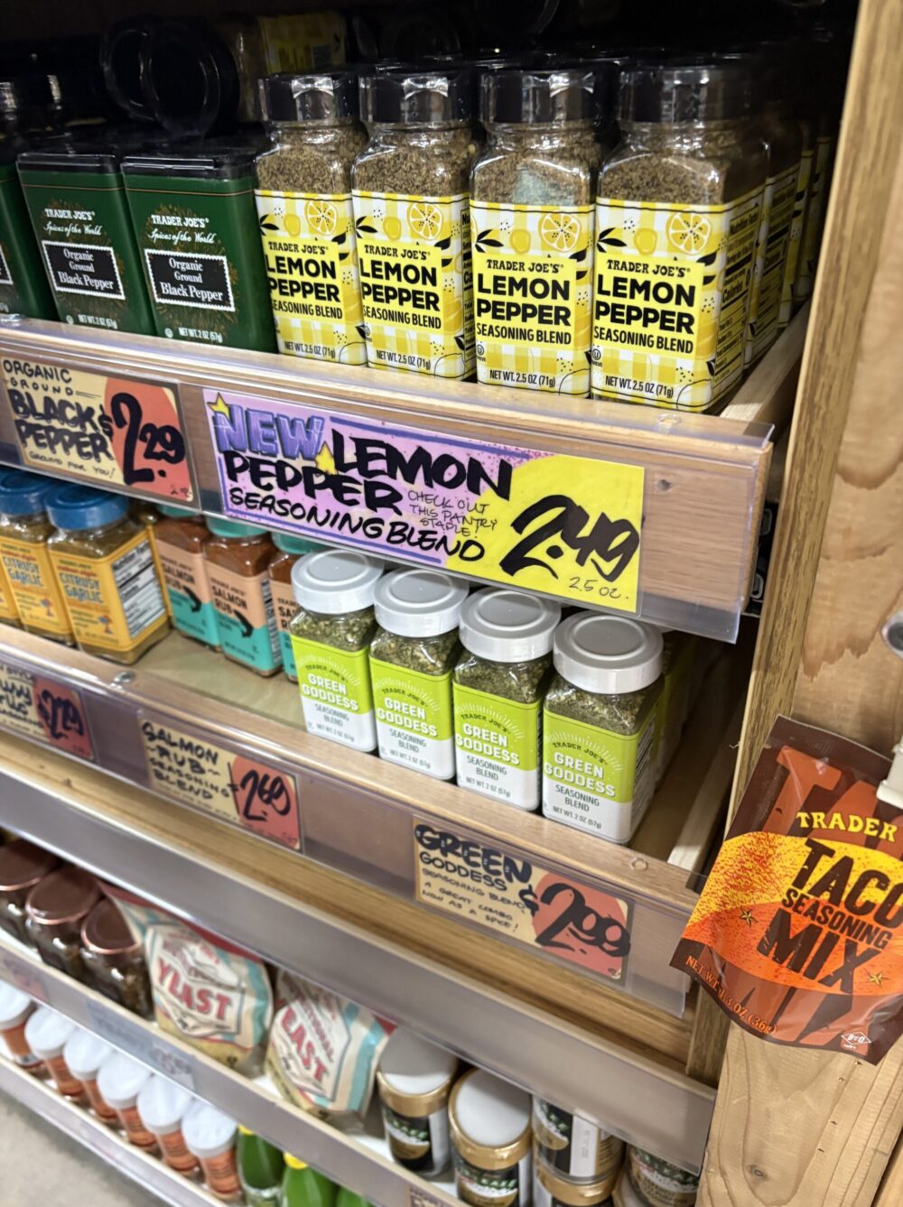Trader Joe’sのシーズニング売り場