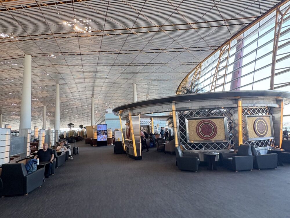 北京首都国際空港の中国国際航空ラウンジ内部